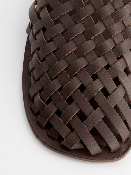 Sandalias de piel trenzadas - Volcano