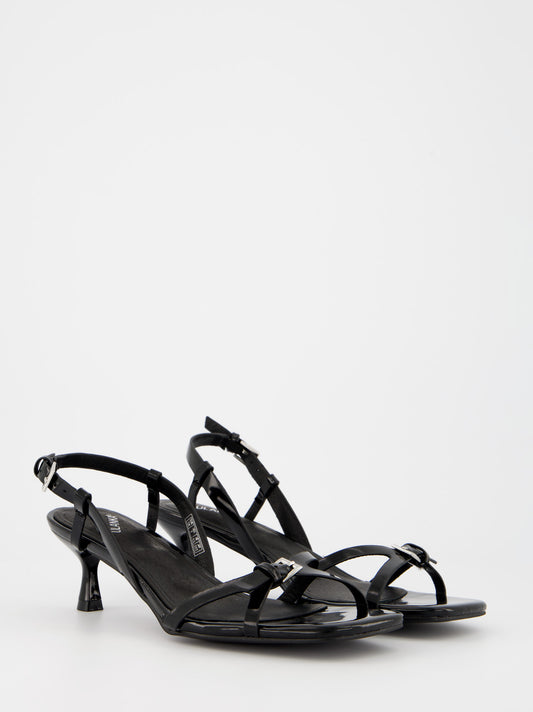 Sandalias de tiras con tacón - Cream