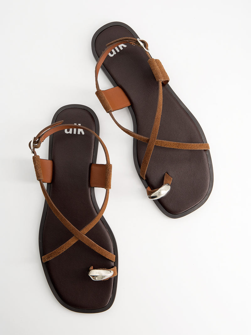 Sandalias de tiras en ante - Ossy
