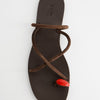 Sandalias de tiras en piel - Terra