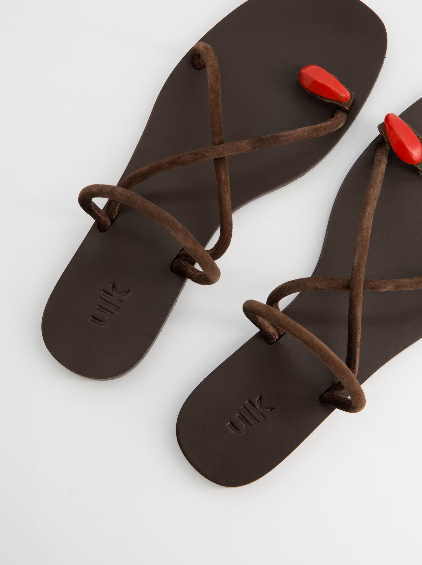 Sandalias de tiras en piel - Terra