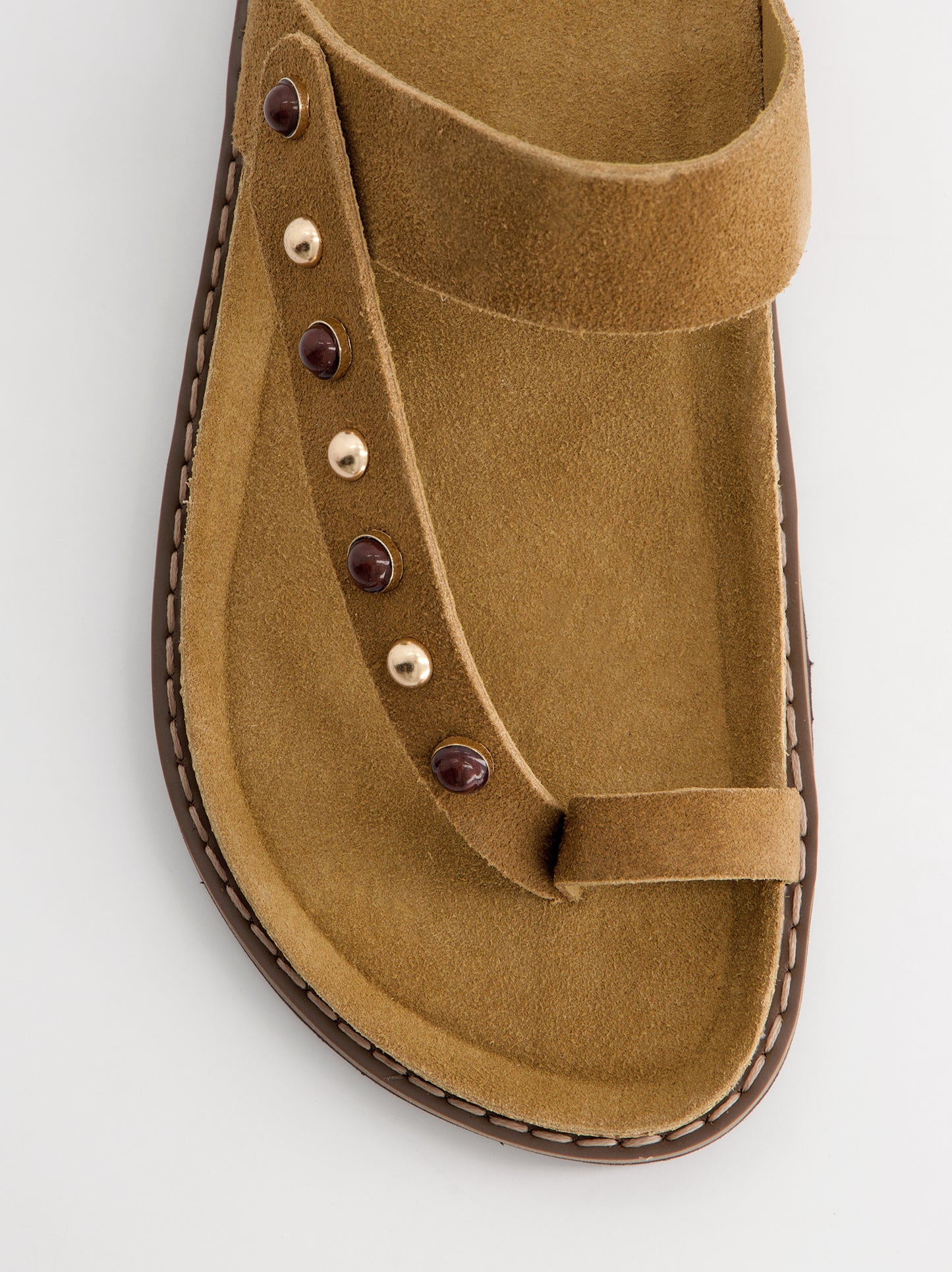 Sandalias en ante con detalles ornamentales - Kaia