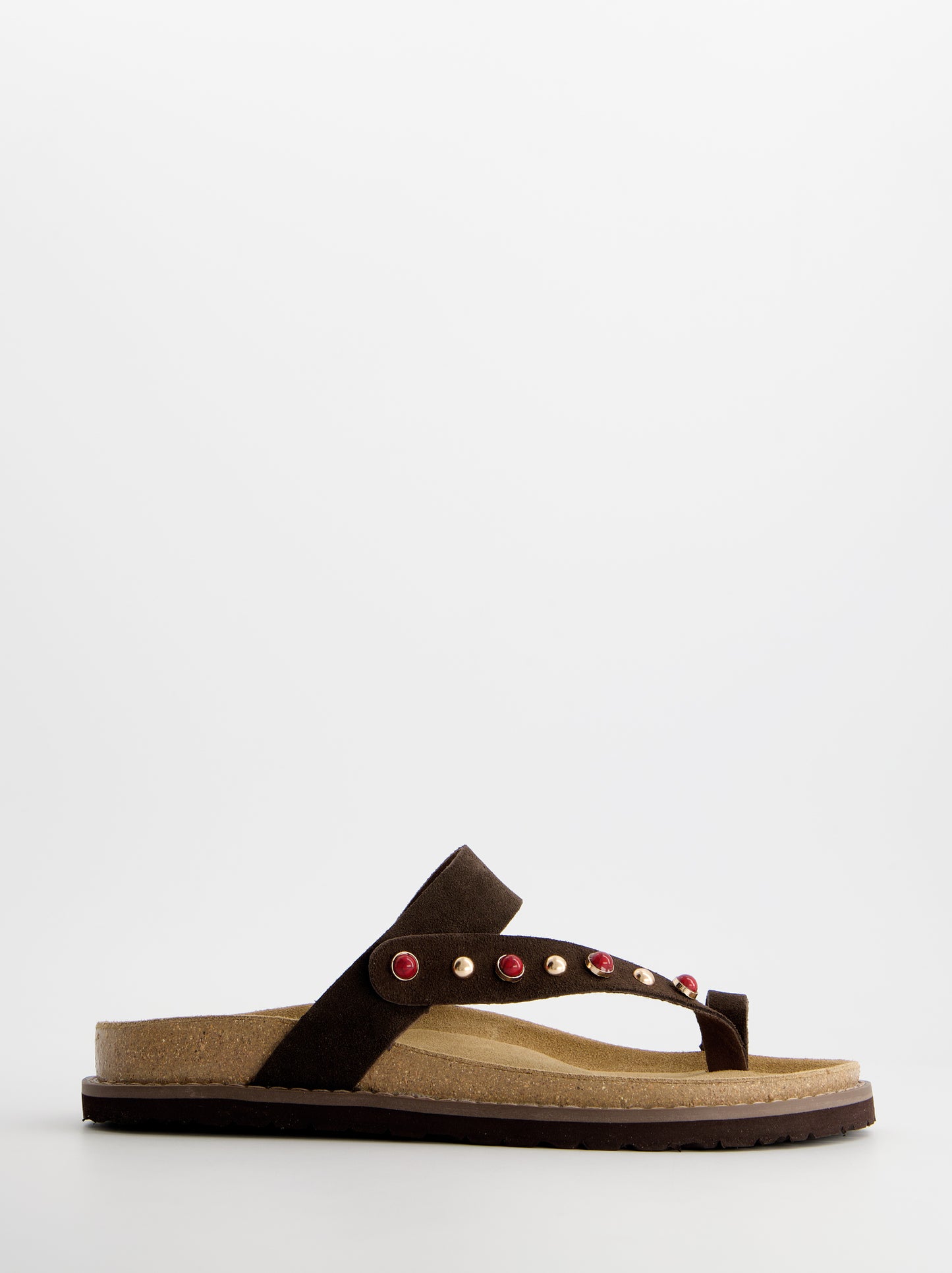 Sandalias en ante con detalles ornamentales - Kaia