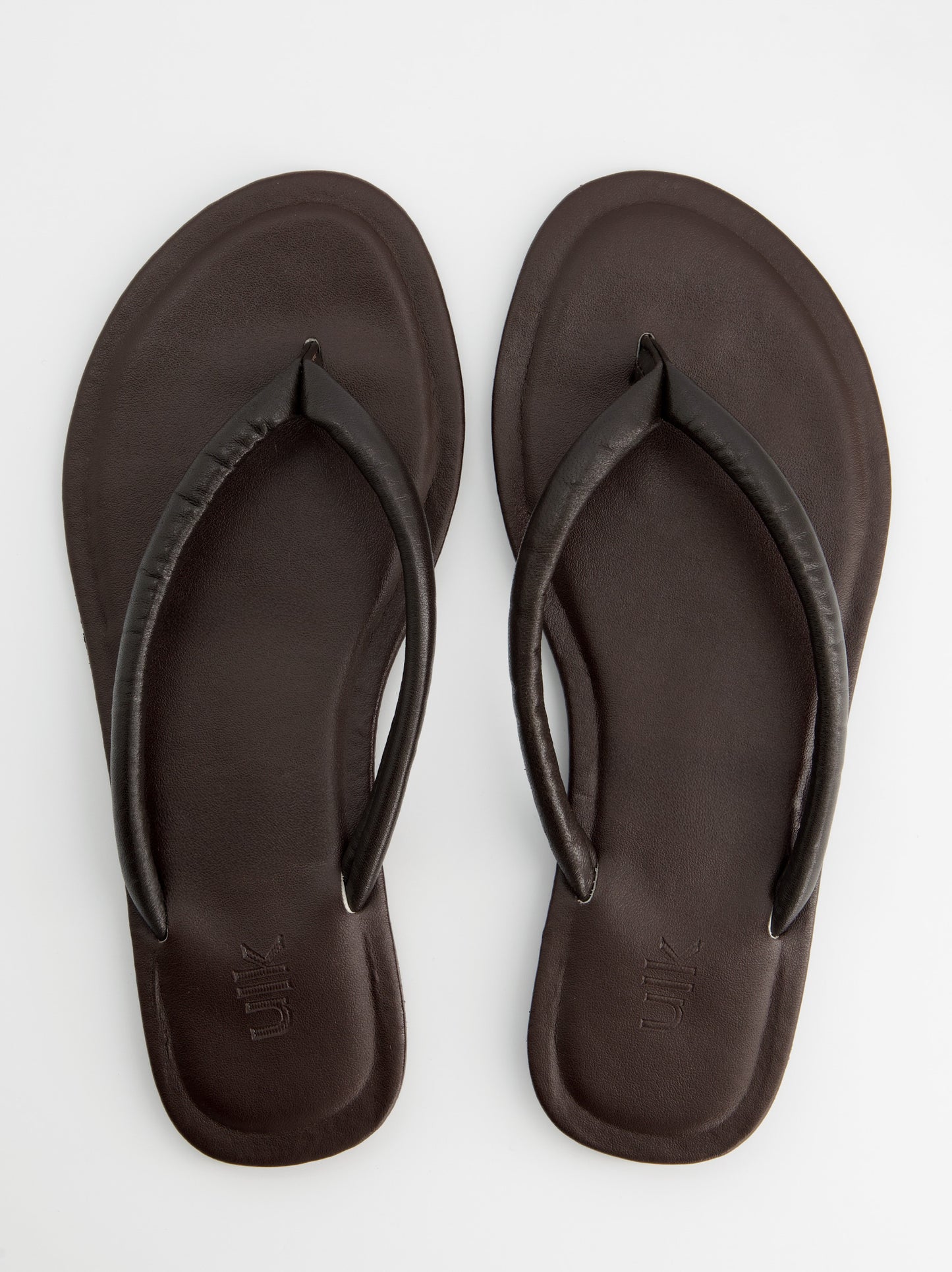 Sandalias marrones de piel - Nude