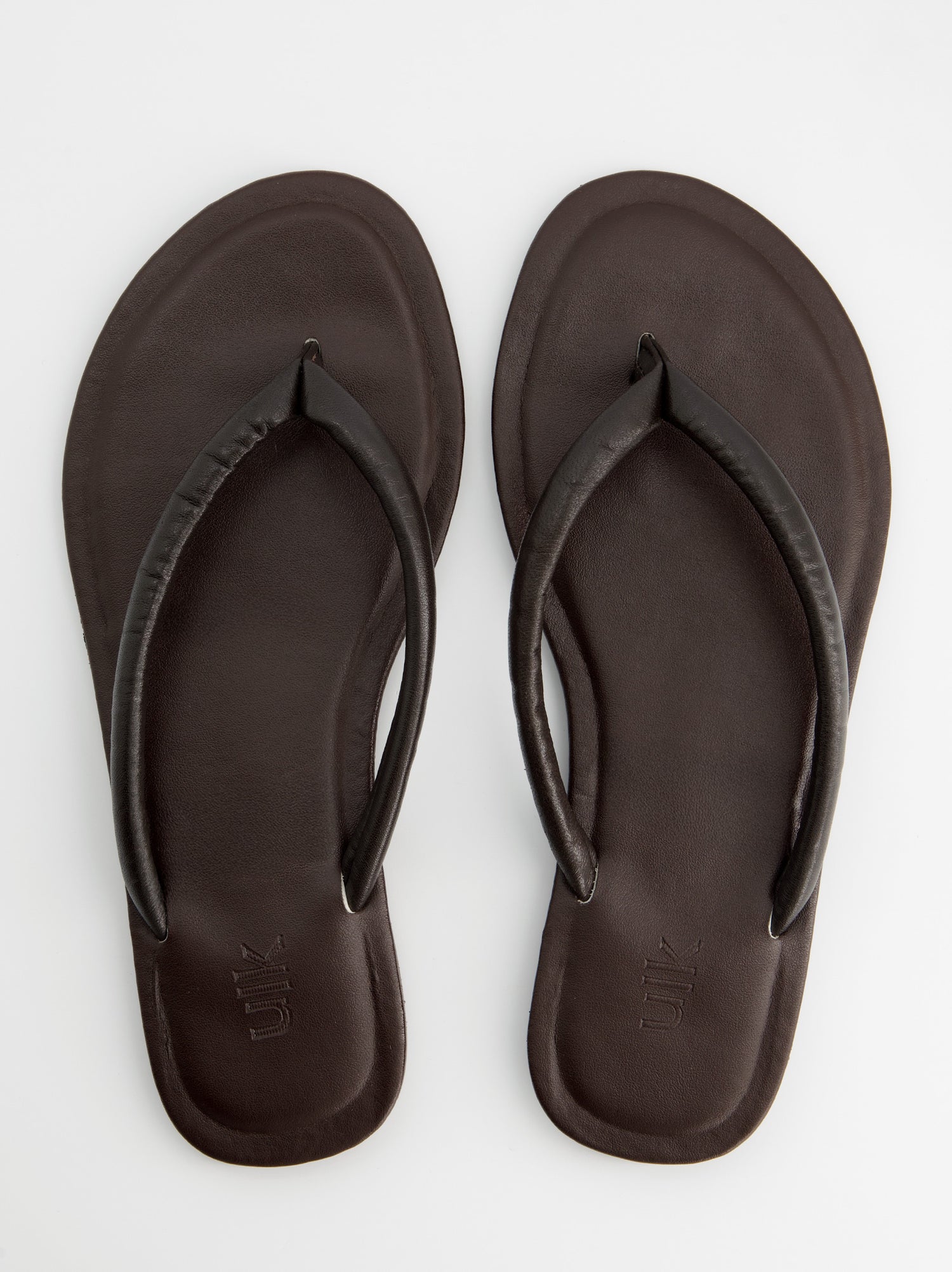 Sandalias marrones de piel - Nude