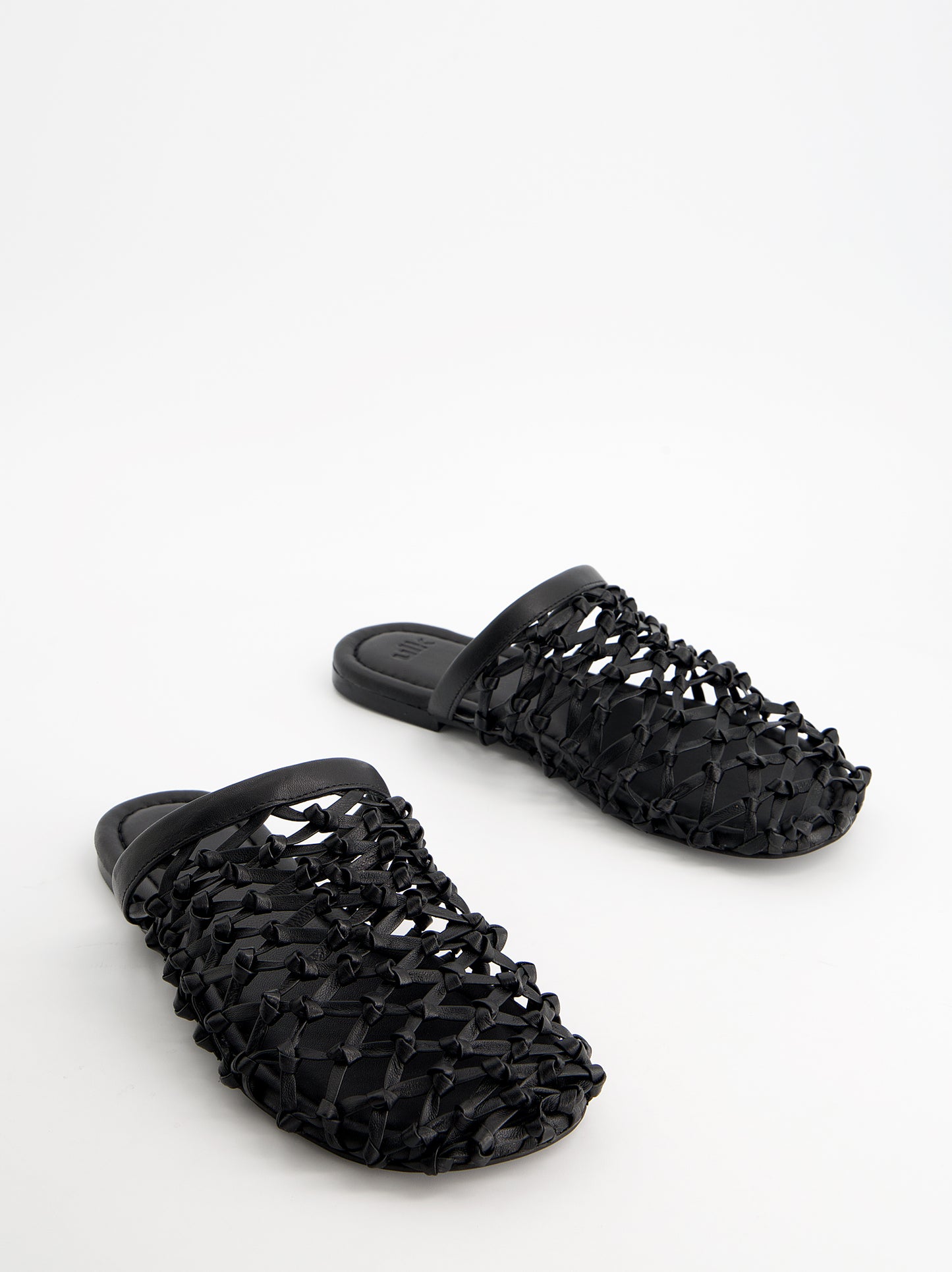Sandalias mule piel trenzada - Siena