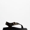 Sandalias negras de piel - Lago