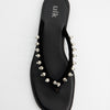 Sandalias negras de piel - Orilla