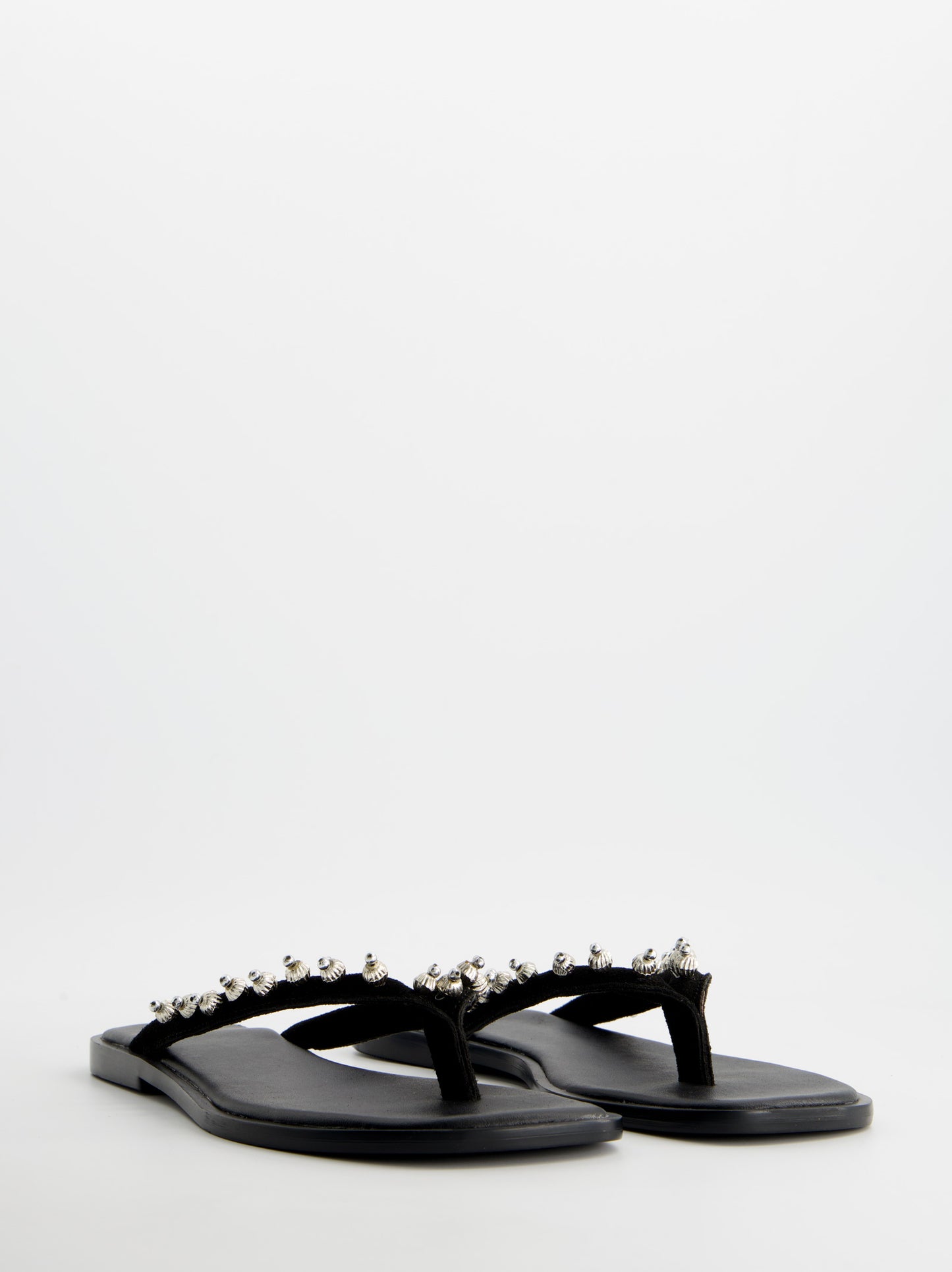 Sandalias negras de piel - Orilla