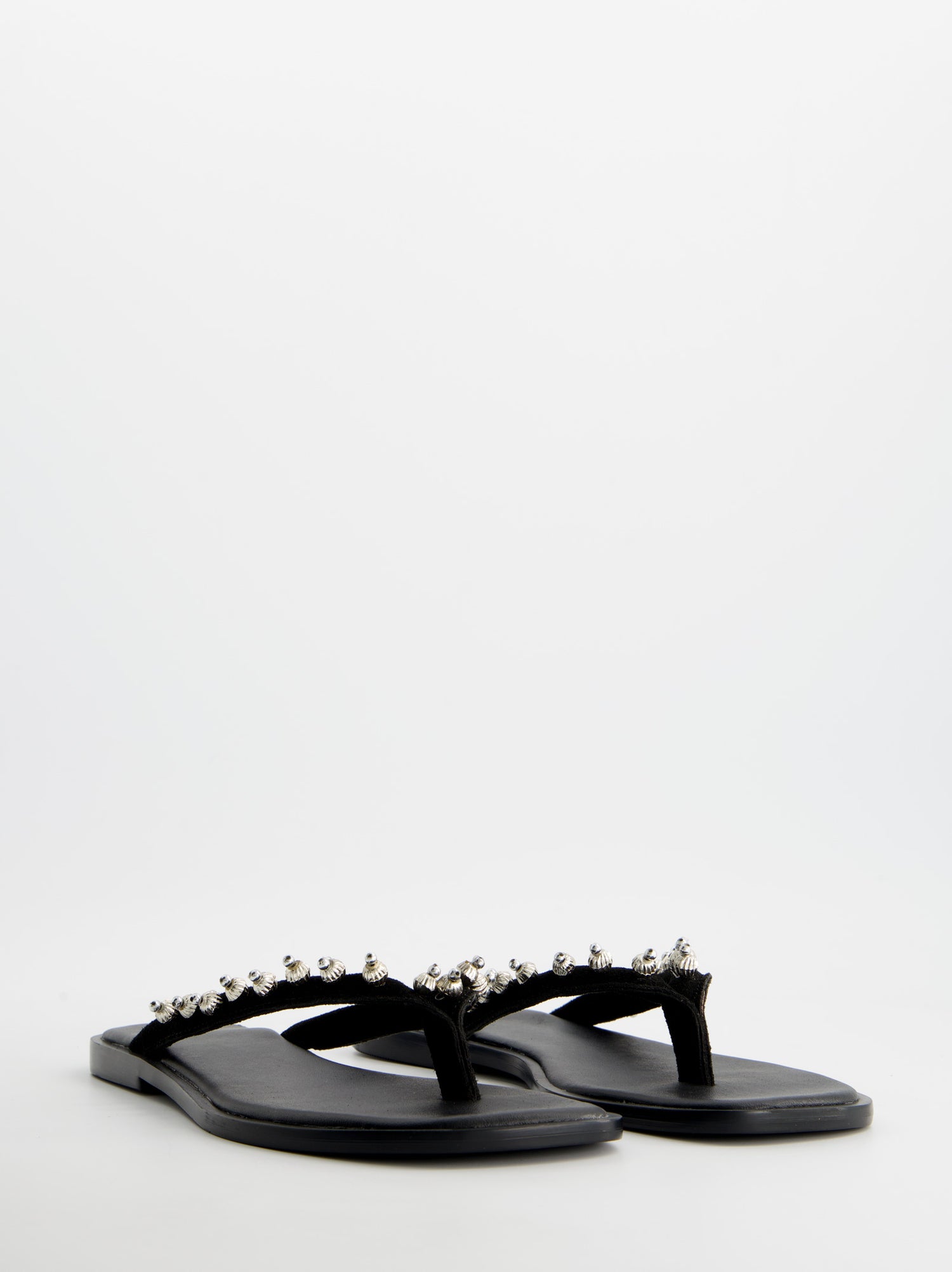 Sandalias negras de piel - Orilla