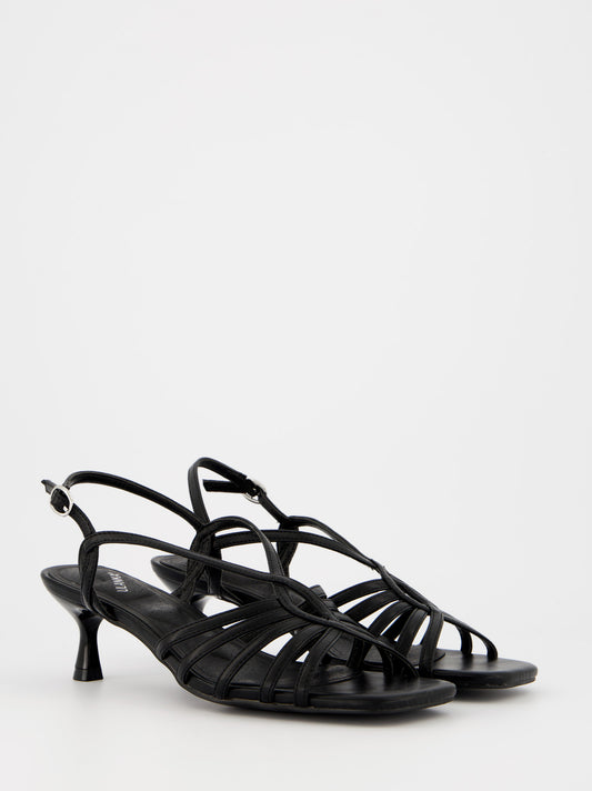 Sandalias negras de tacón - Bhoon