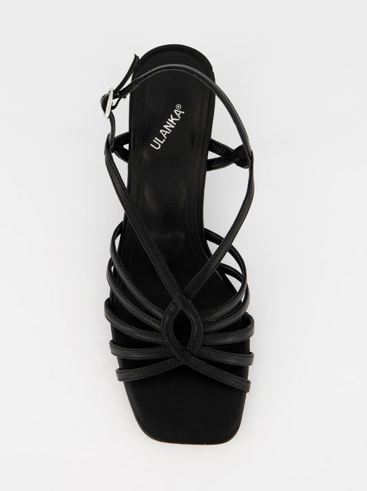 Sandalias negras de tacón - Bhoon