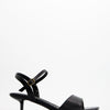Sandalias negras tacón bajo - Partty