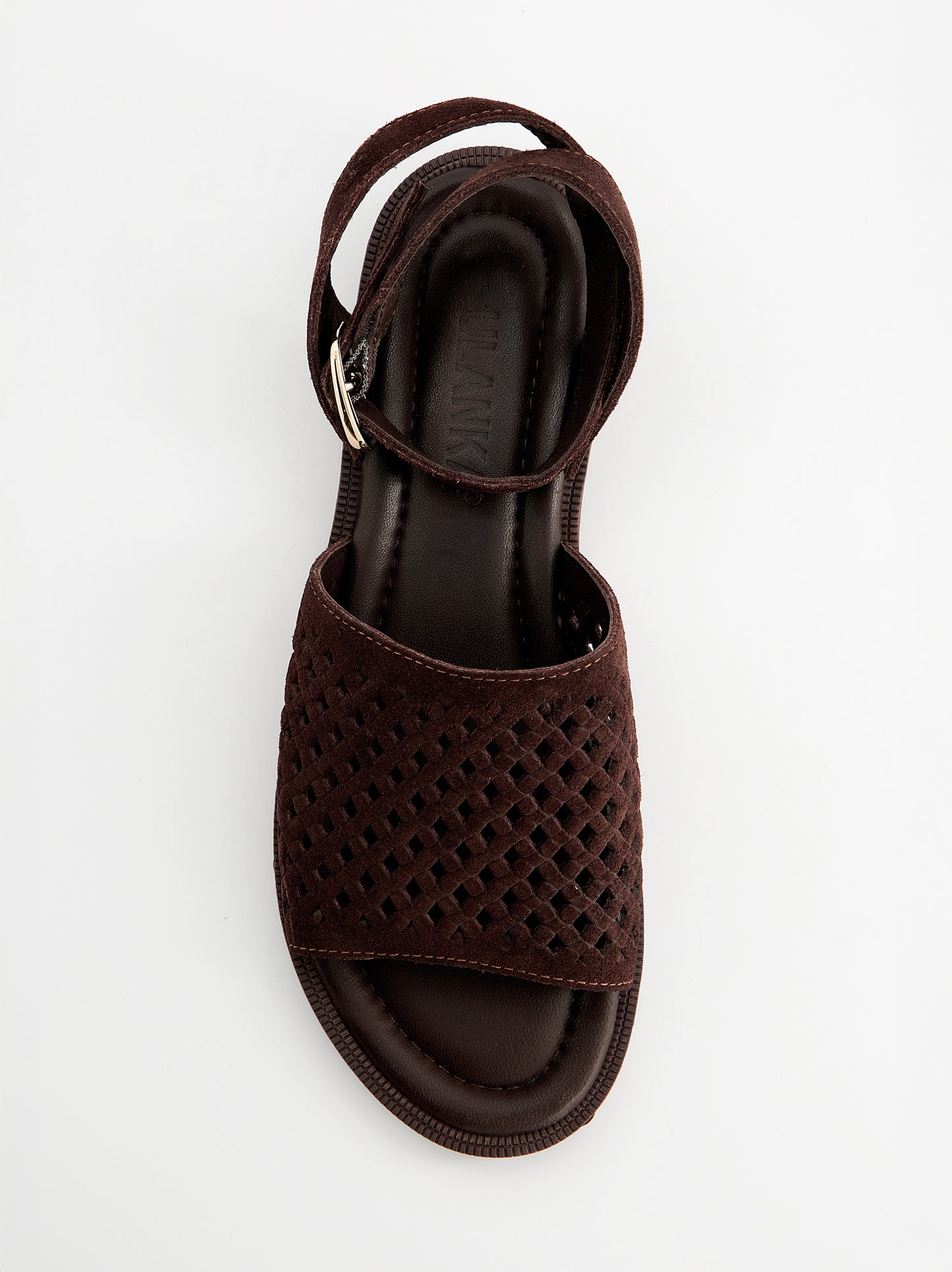 Perforated suede flat sandals - Norma
