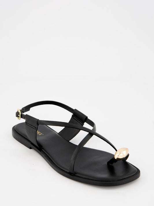 Flat leather sandals - Ossy