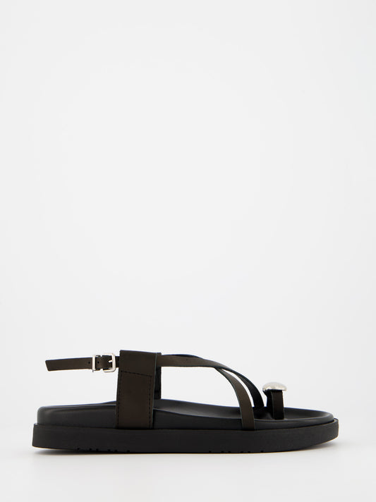 Ulanka Anibal Flat Leather Sandals