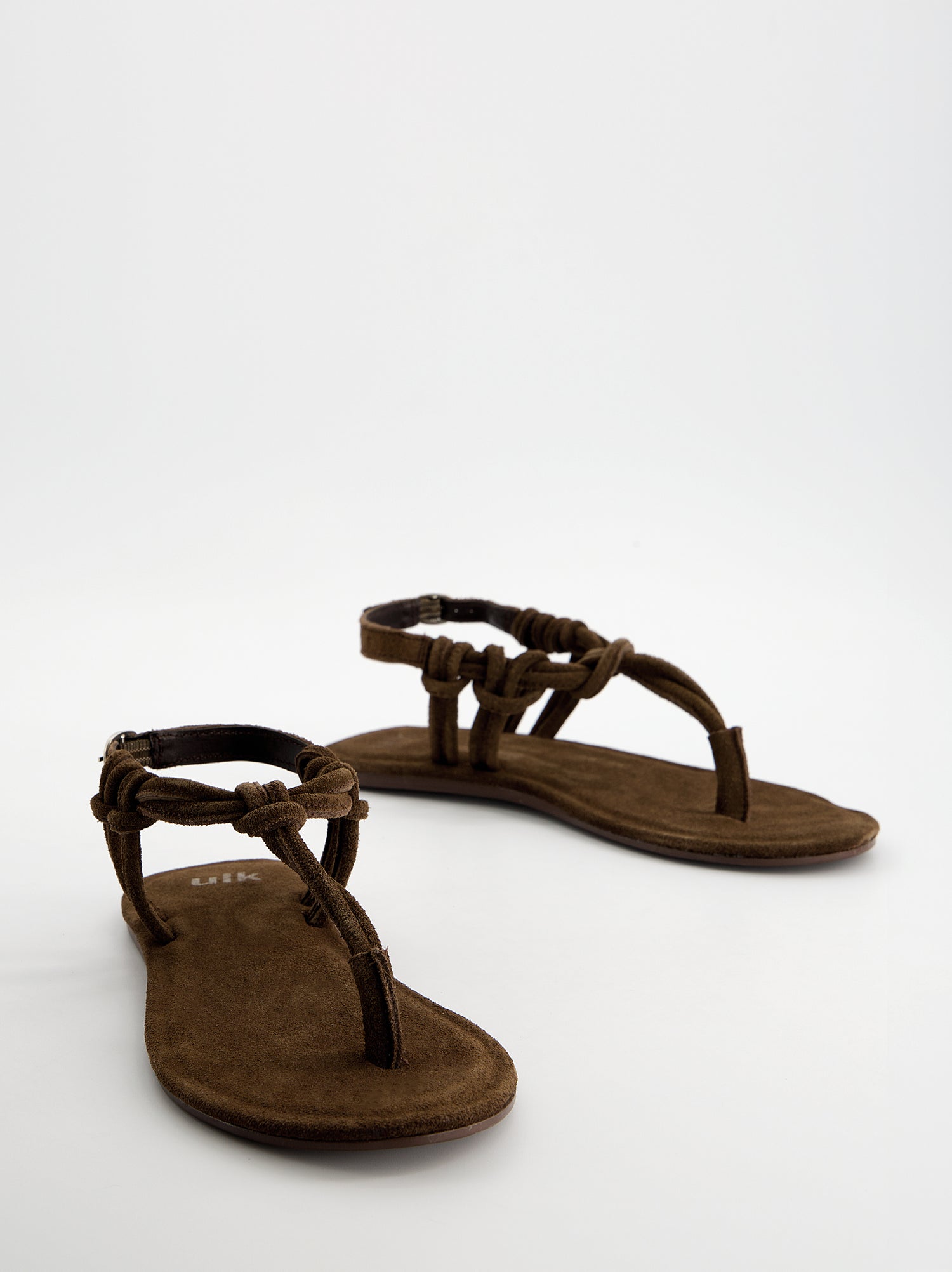 Sandalias planas en ante trenzado - Parana