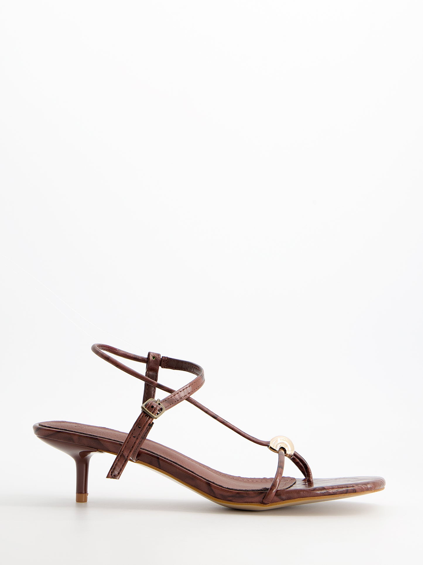 Sandalias tiras finas tacón bajo - Bolly