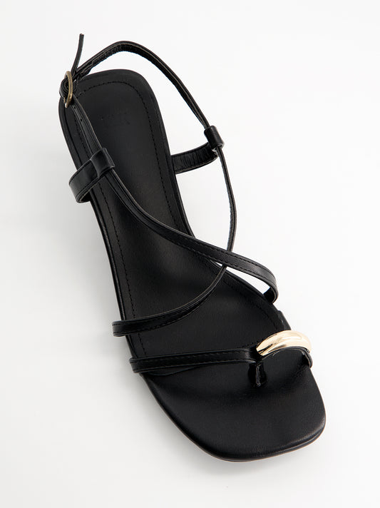 Sandalias tiras finas tacón bajo - Regee