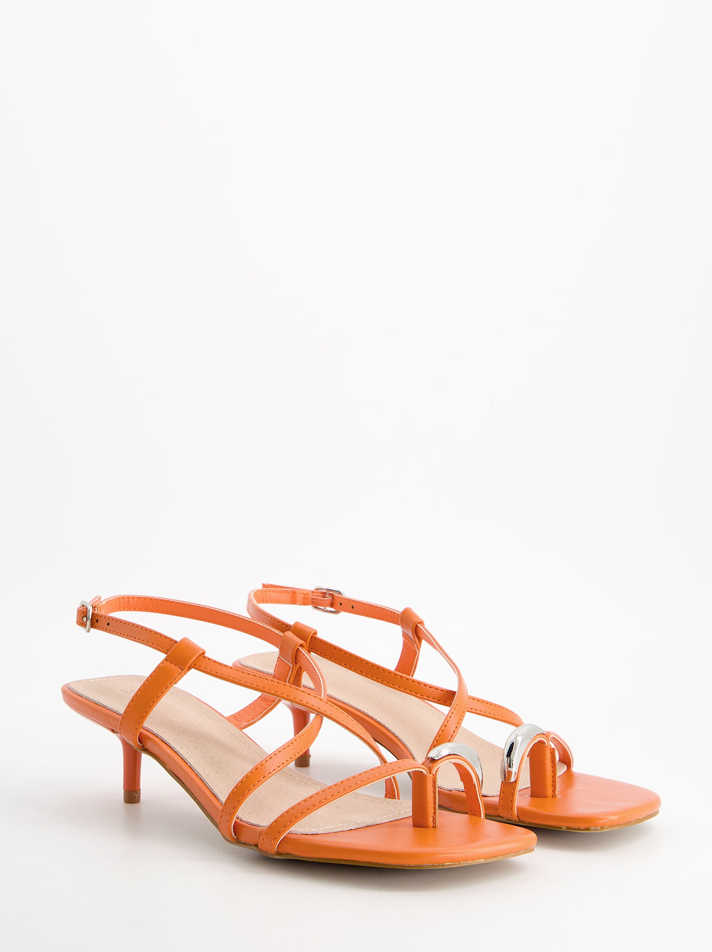 Sandalias tiras finas tacón bajo - Regee