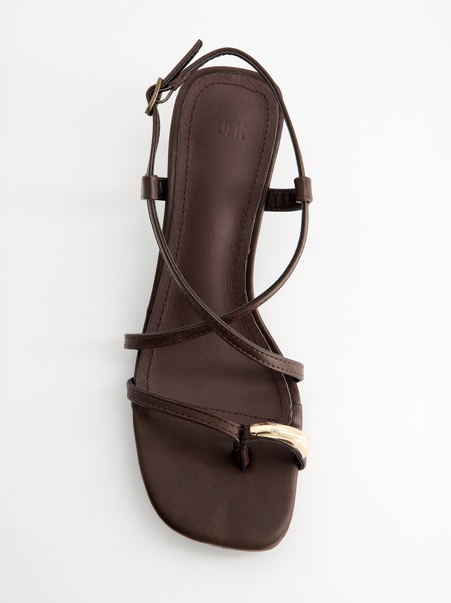 Sandalias tiras finas tacón bajo - Regee