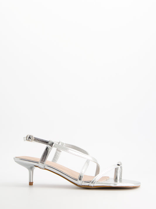 Sandalias tiras finas tacón bajo - Regee