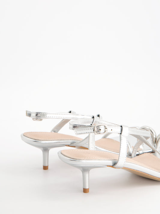 Sandalias tiras finas tacón bajo - Regee