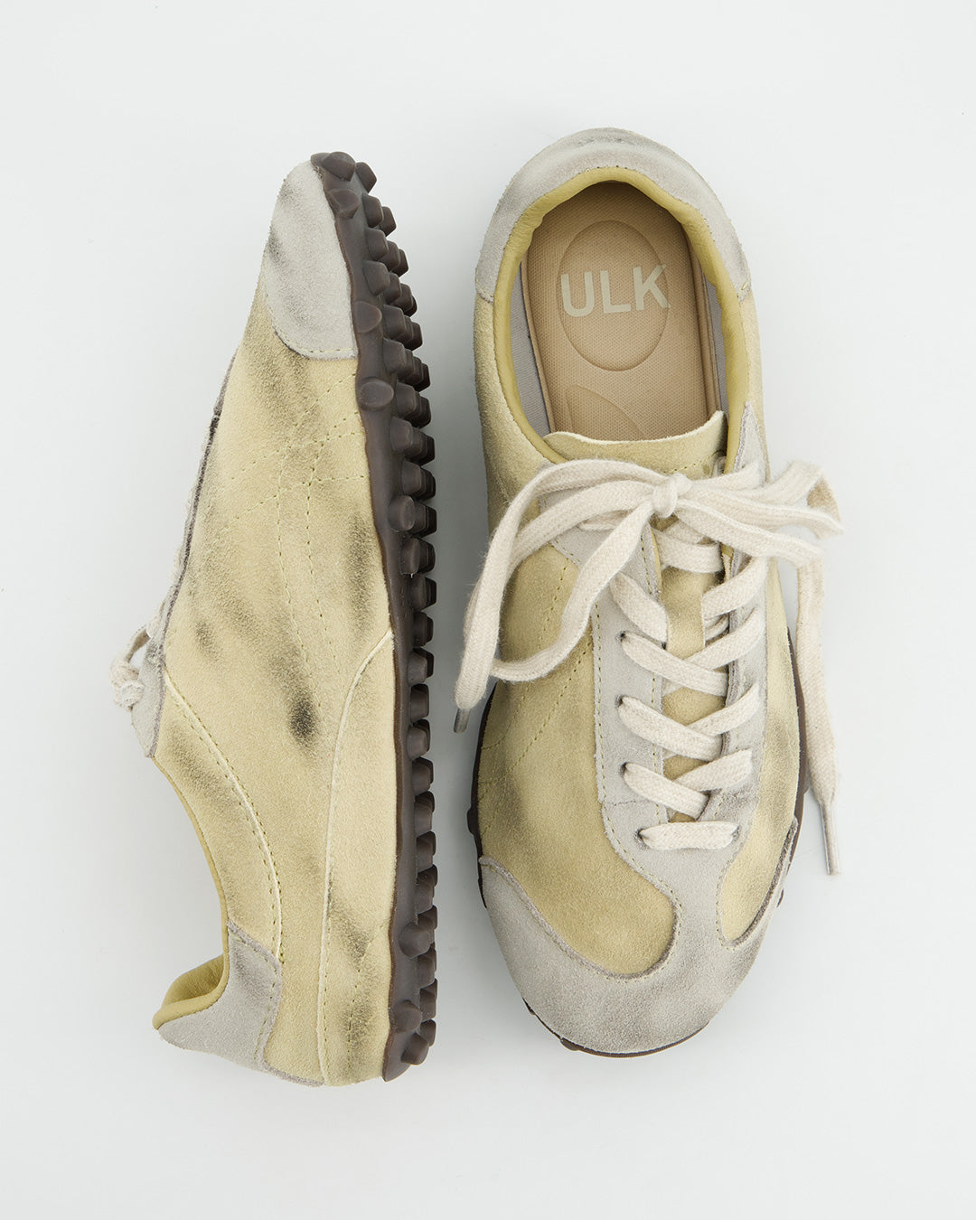 Sneakers de serraje efecto envejecido -Tawa