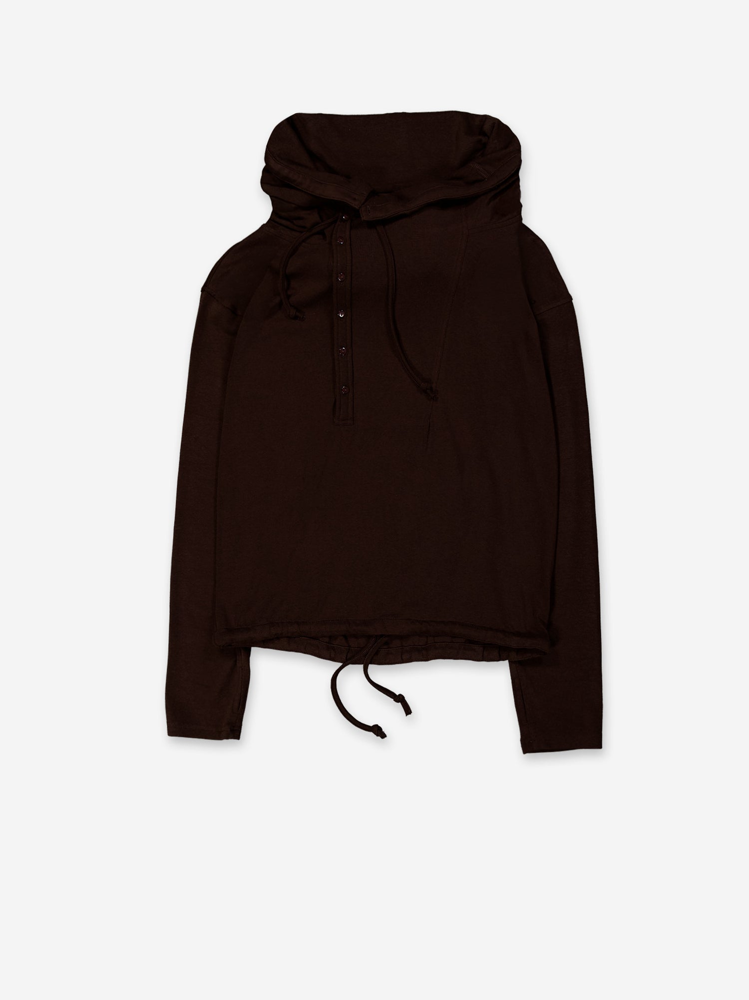 Sudadera asimétrica marrón - Uno