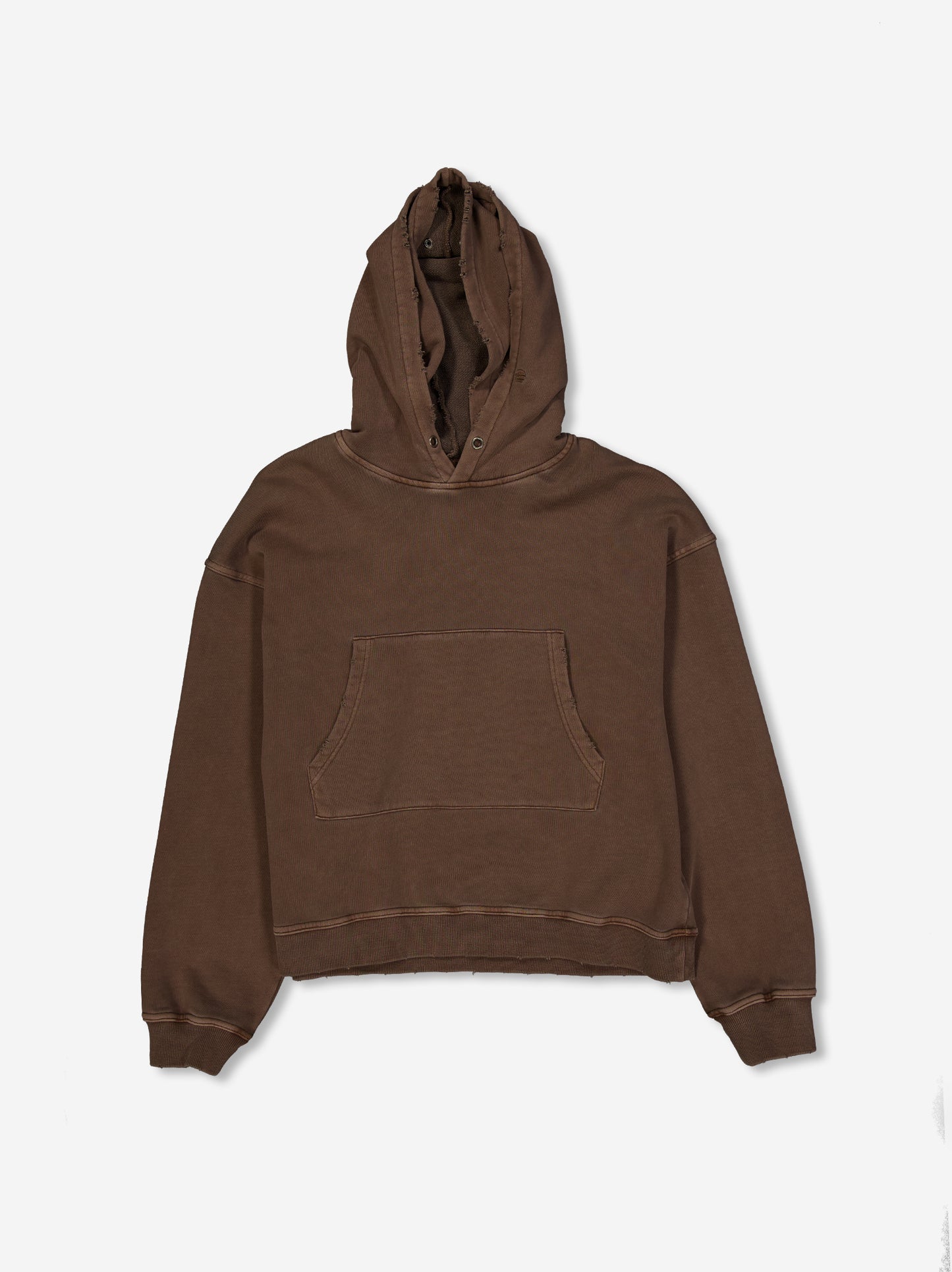 Sudadera de felpa con doble capucha 222