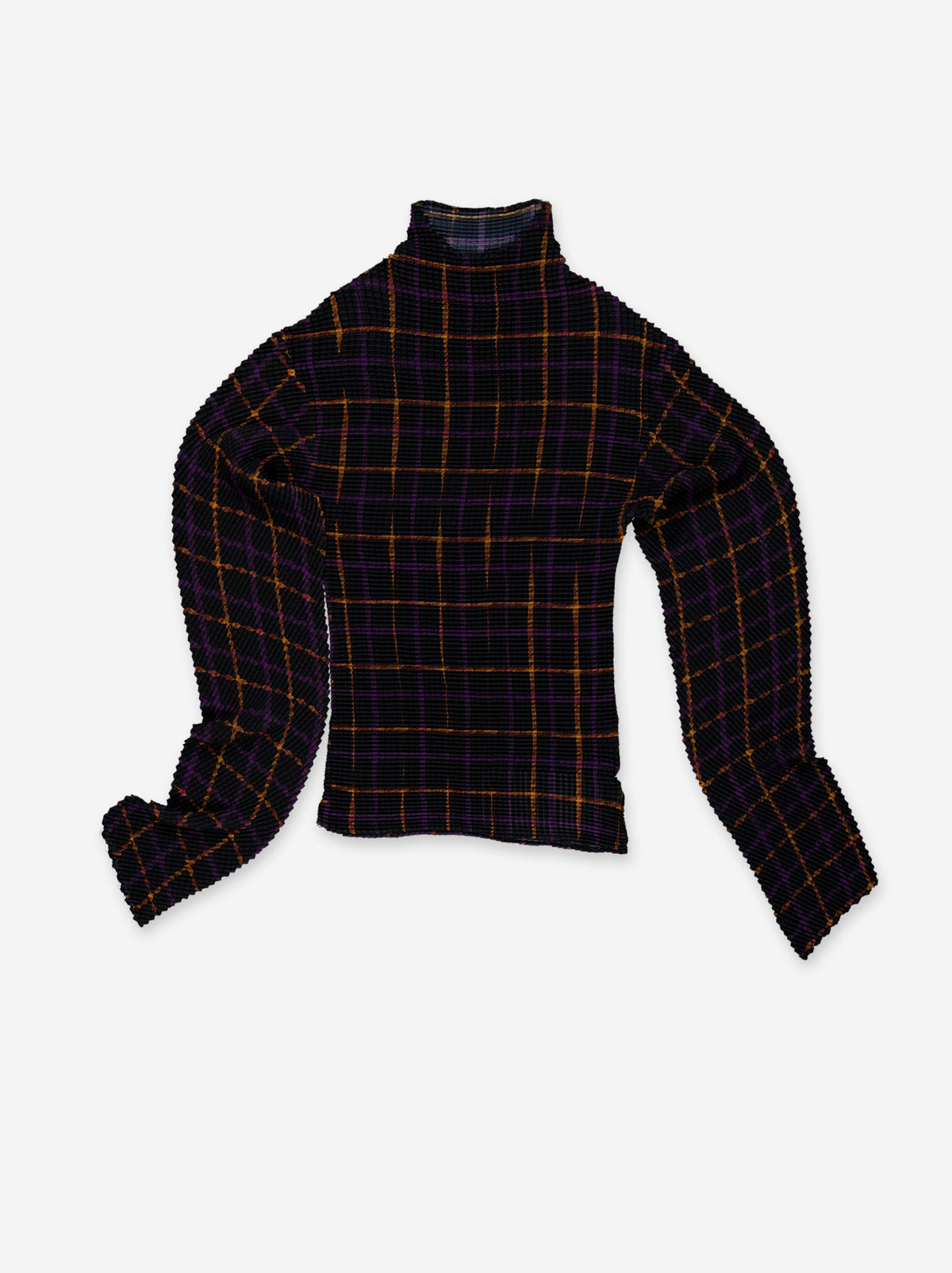 Top de Cuello Alto a Cuadros - Wabi
