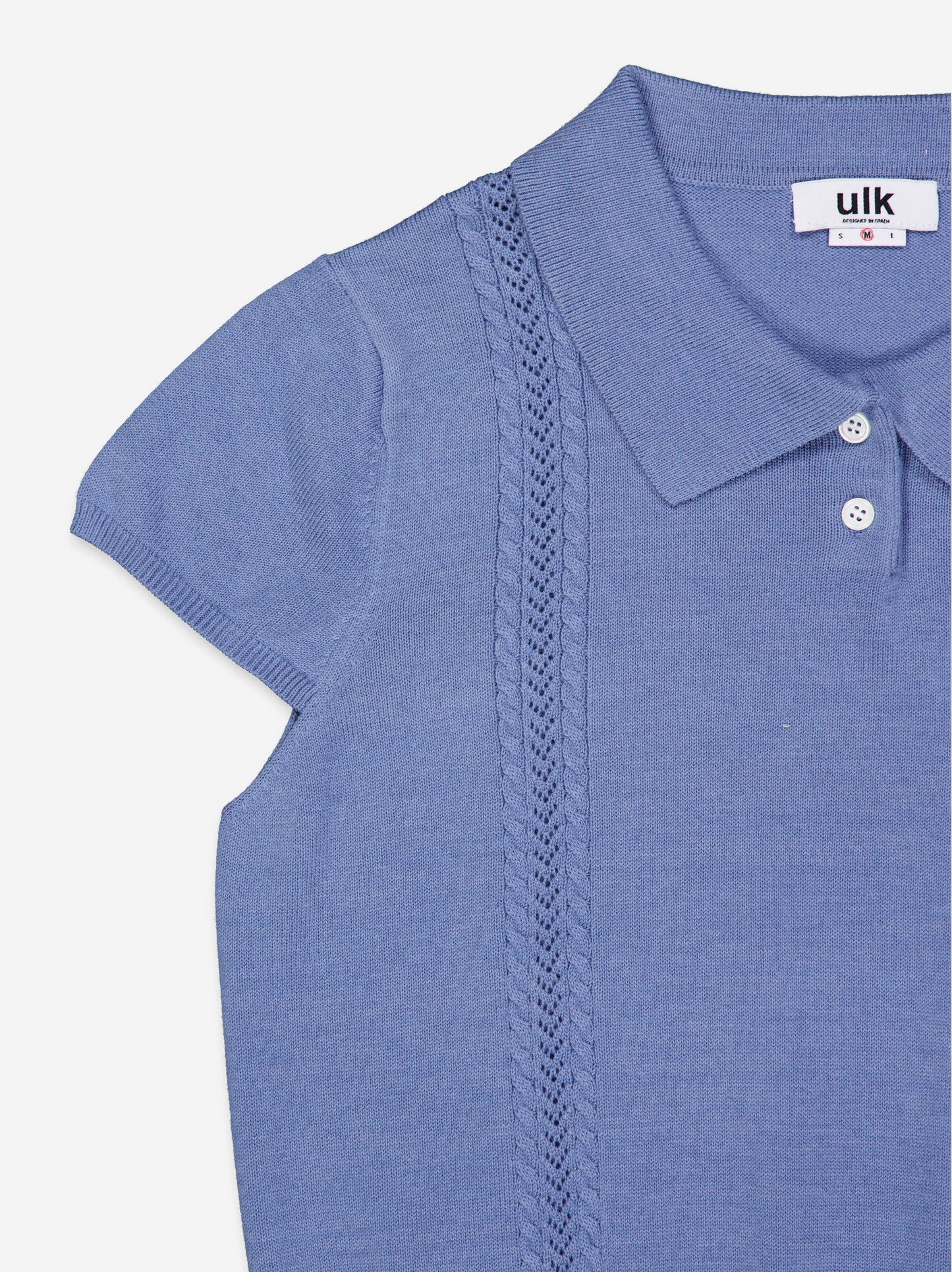 Knitted top with polo neck - ULK Claudine