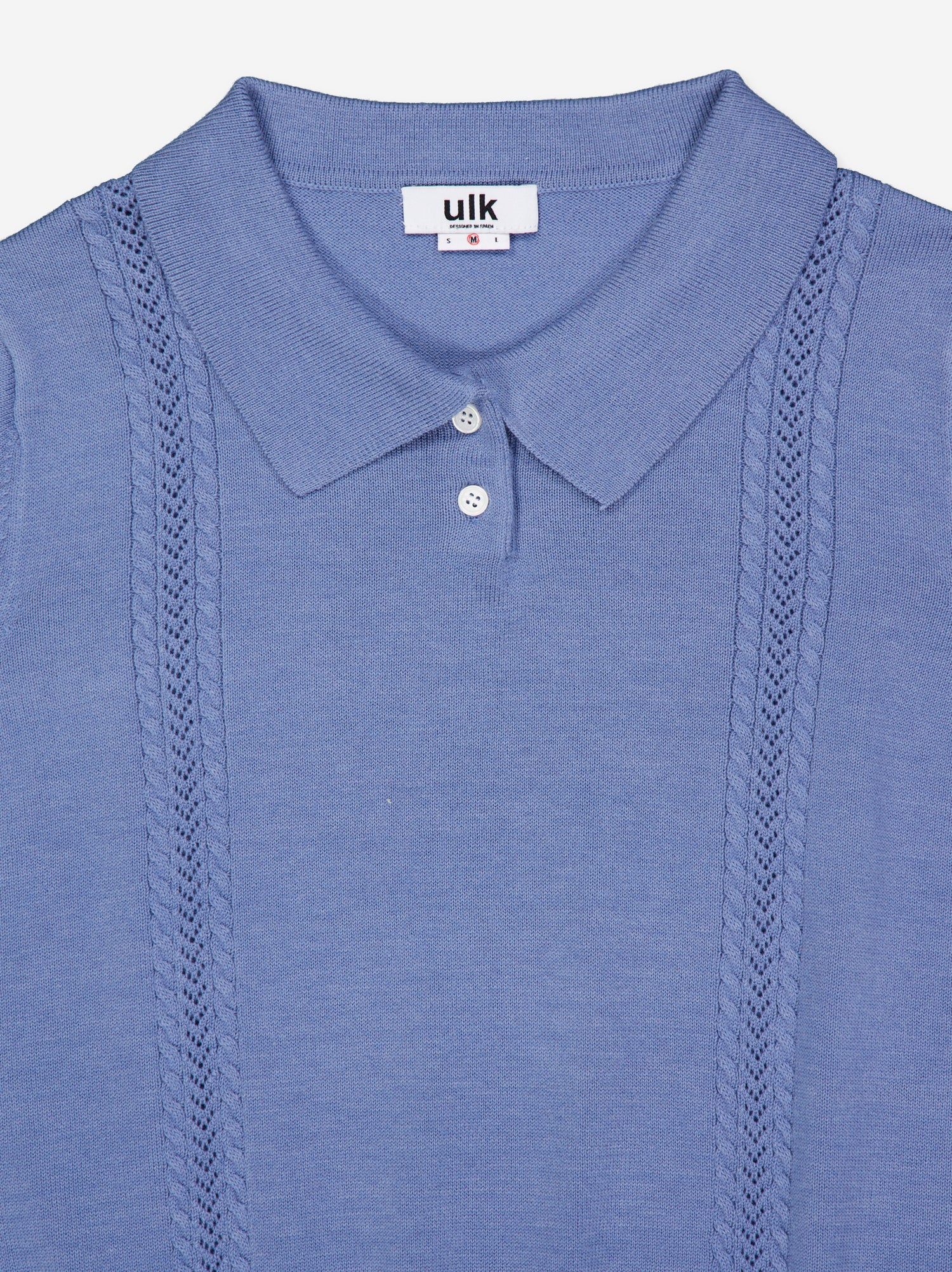 Top punto con cuello polo - ULK Claudine