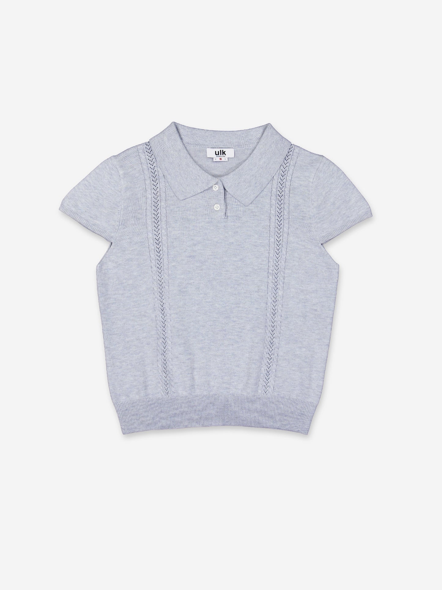 Knitted top with polo neck - ULK Claudine