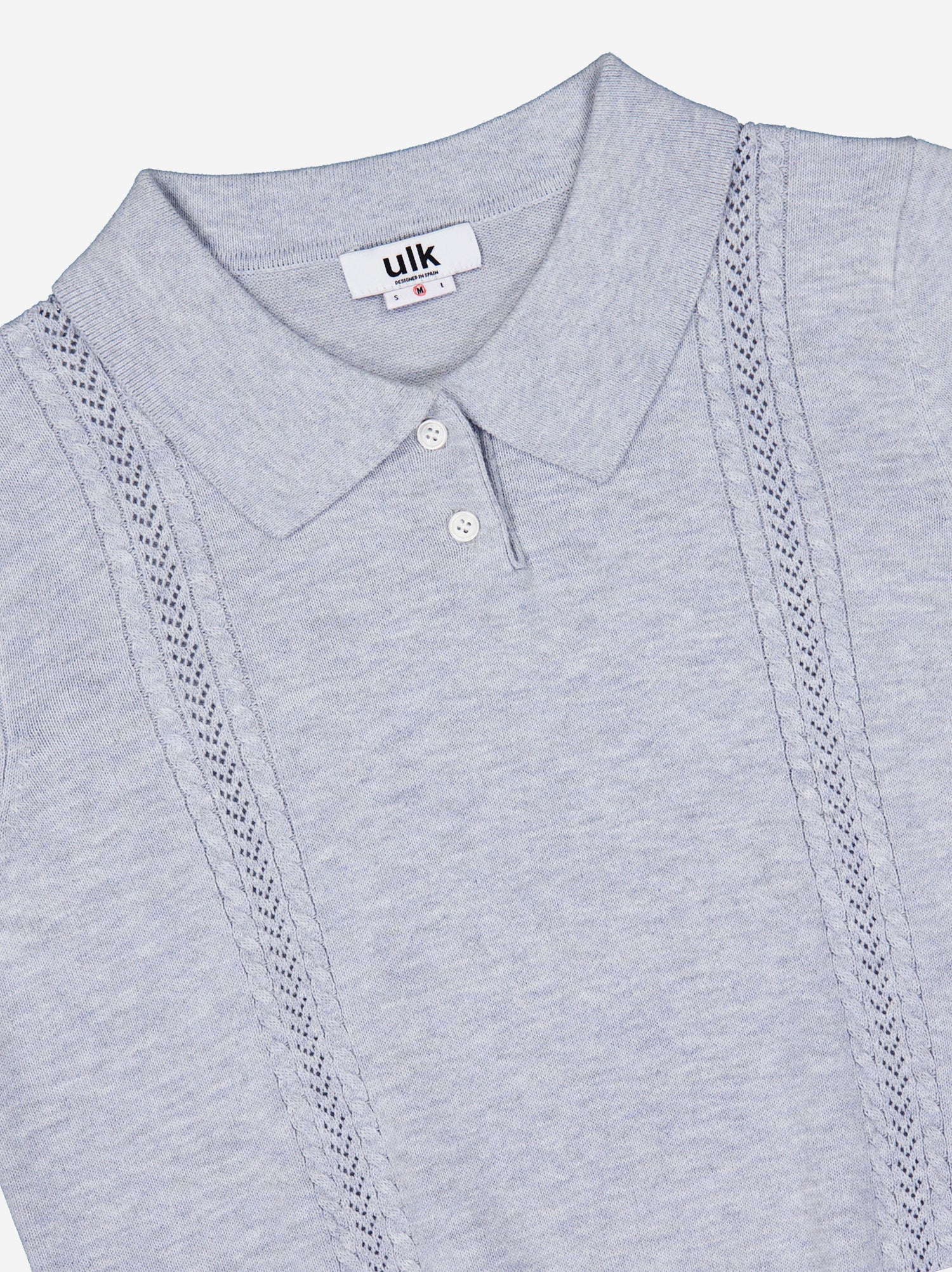 Top punto con cuello polo - ULK Claudine