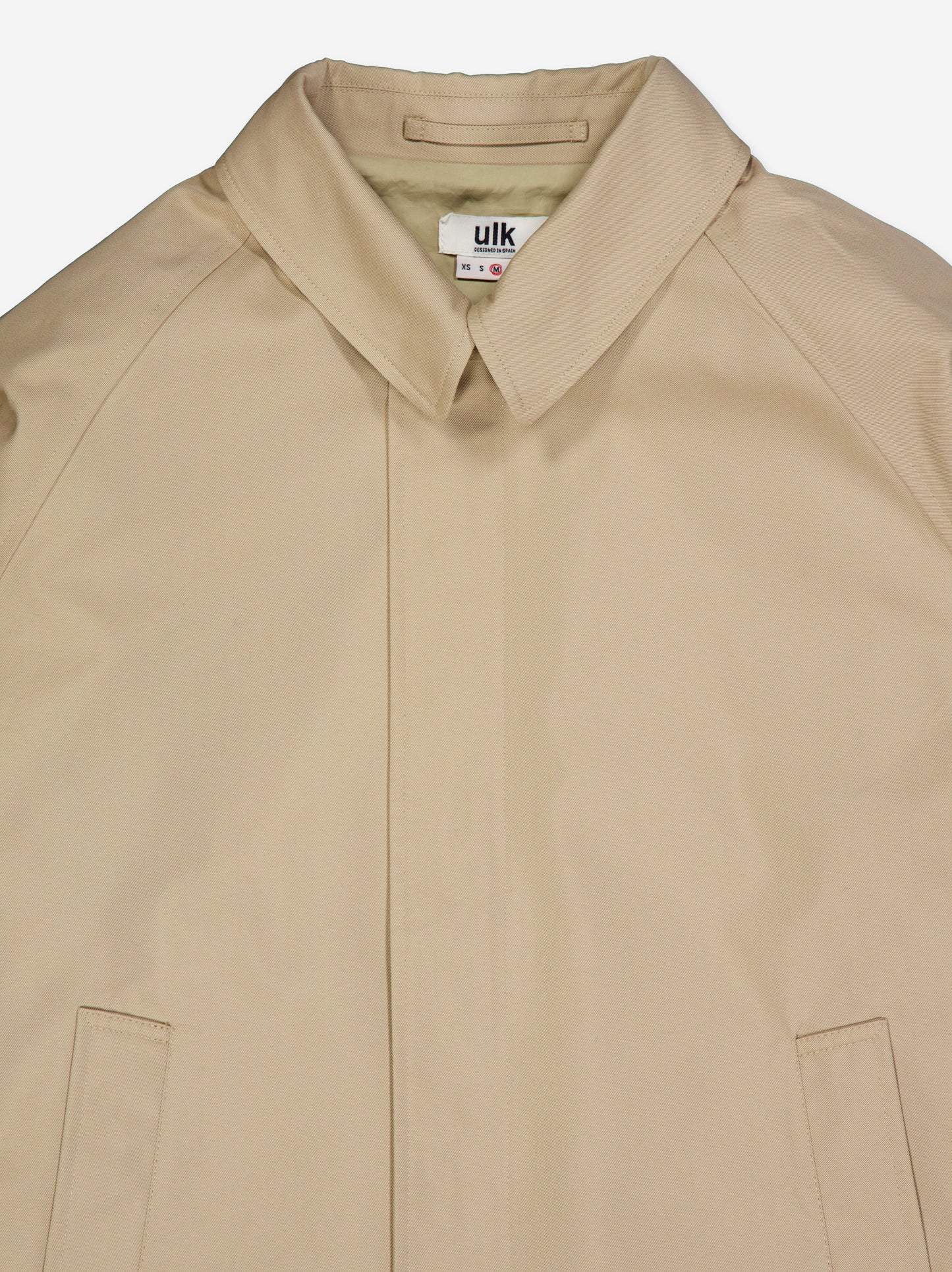 Short trench coat with lapel collar - ULK Kimmy