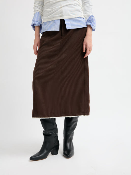 Pinstripe midi skirt - Eira