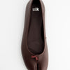 Burgundy leather tabi ballerinas - ULK Karva