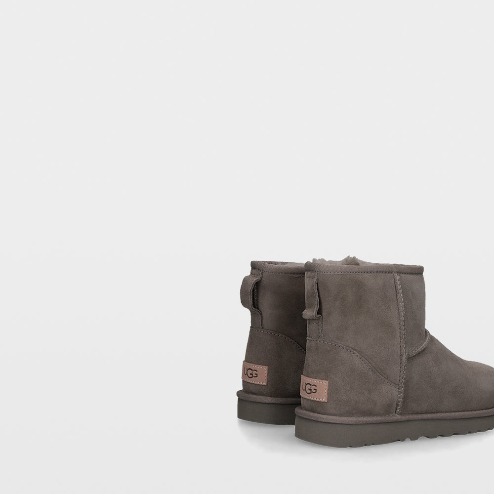 Ugg Classic Mini - Botines planos de pelo