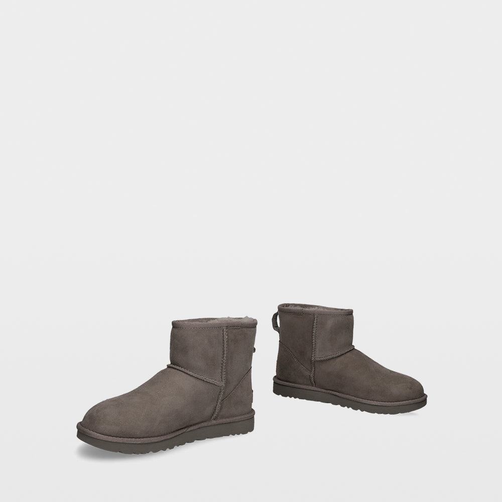 Ugg Classic Mini - Botines planos de pelo