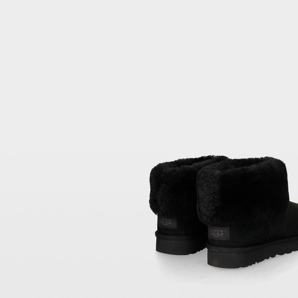 Ugg Classic Mini Fluff - Botines negros