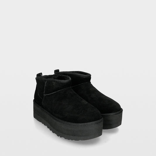 Ugg Classic Ultra Mini - Botines de pelo con plataforma