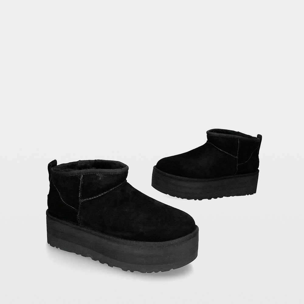 Ugg Classic Ultra Mini - Botines de pelo con plataforma