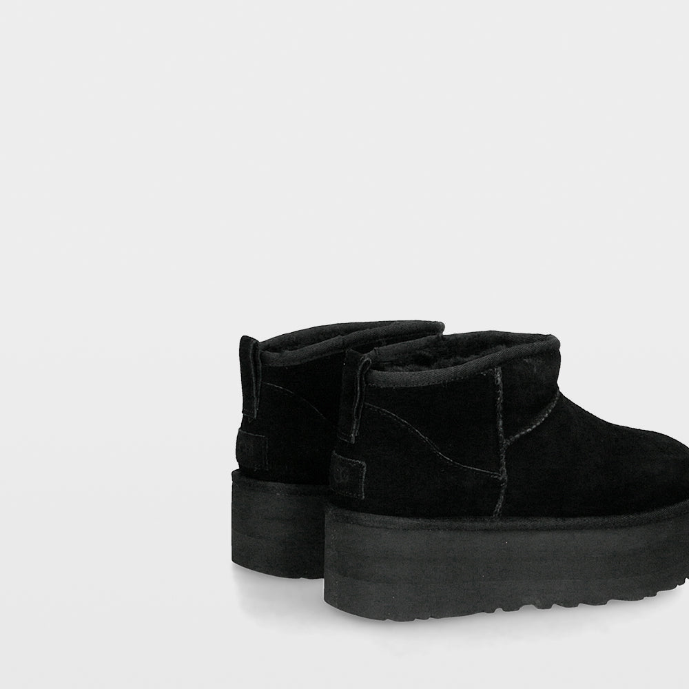 Ugg Classic Ultra Mini - Furry Platform Booties