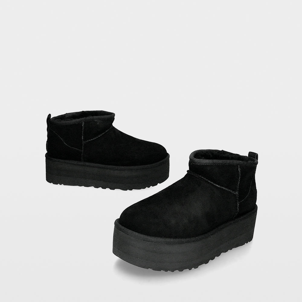 Ugg Classic Ultra Mini - Botines de pelo con plataforma