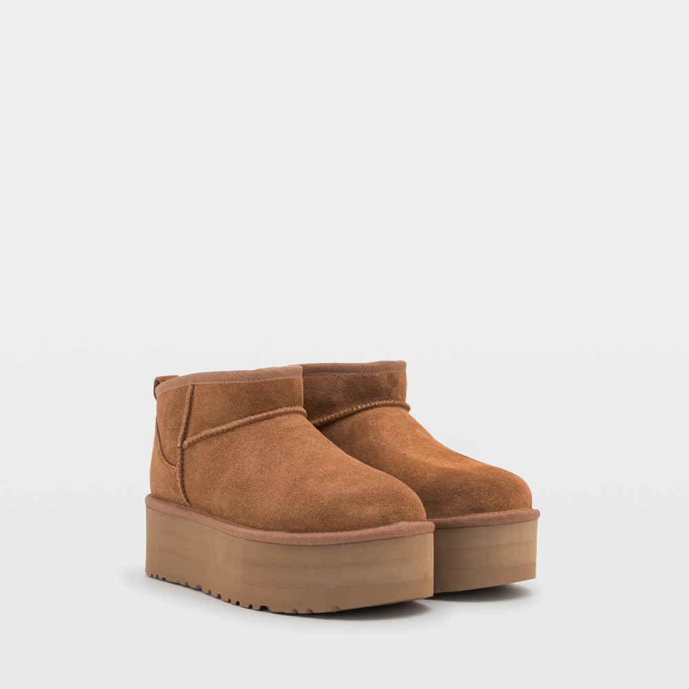 Ugg Ultra Platform - Botín de piel