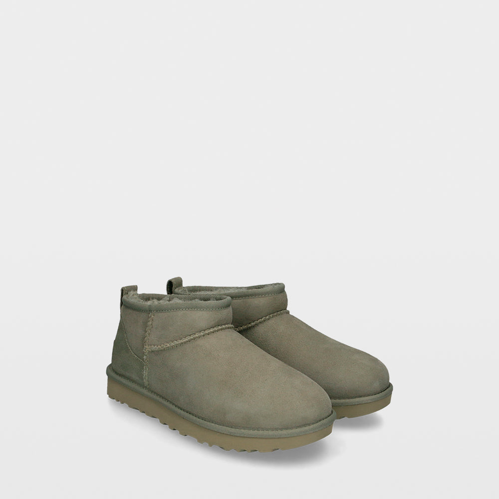 Ugg Classic Ultra Mini - Flat Fur Ankle Boots