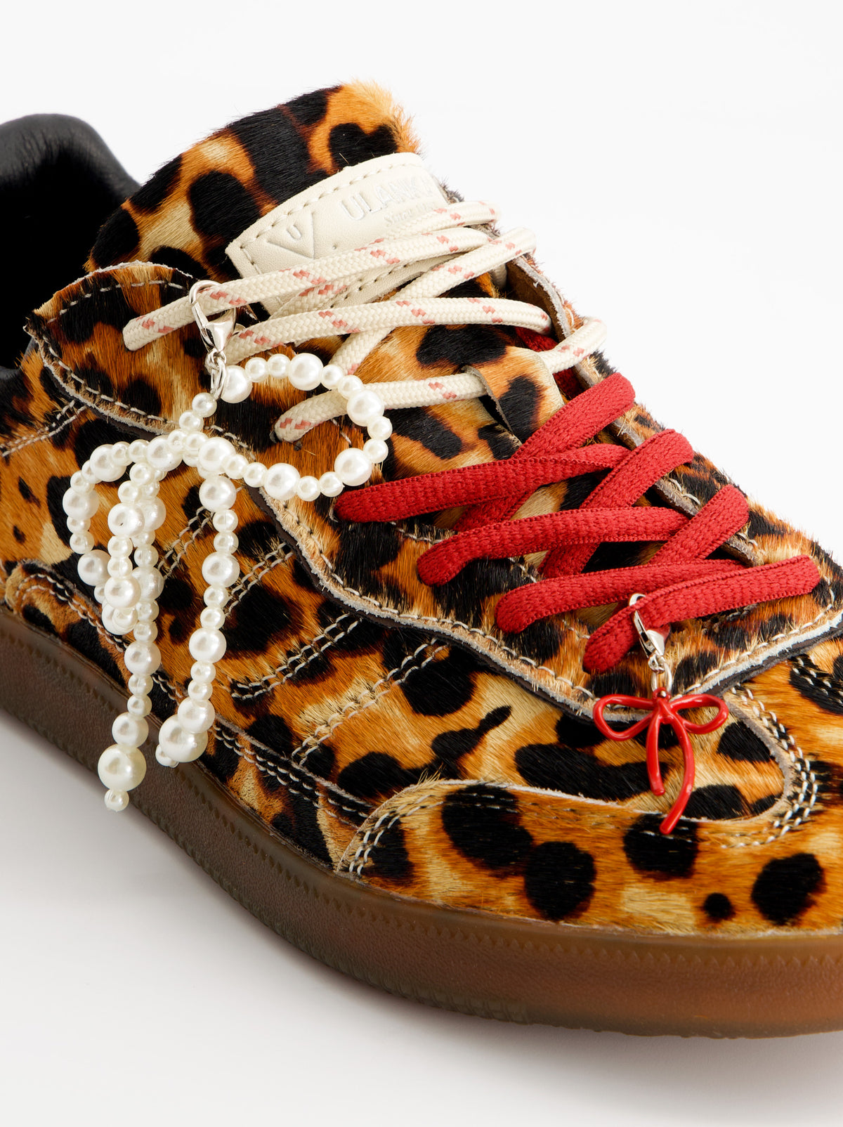 Animal print leather sneakers - ULK Glasgow