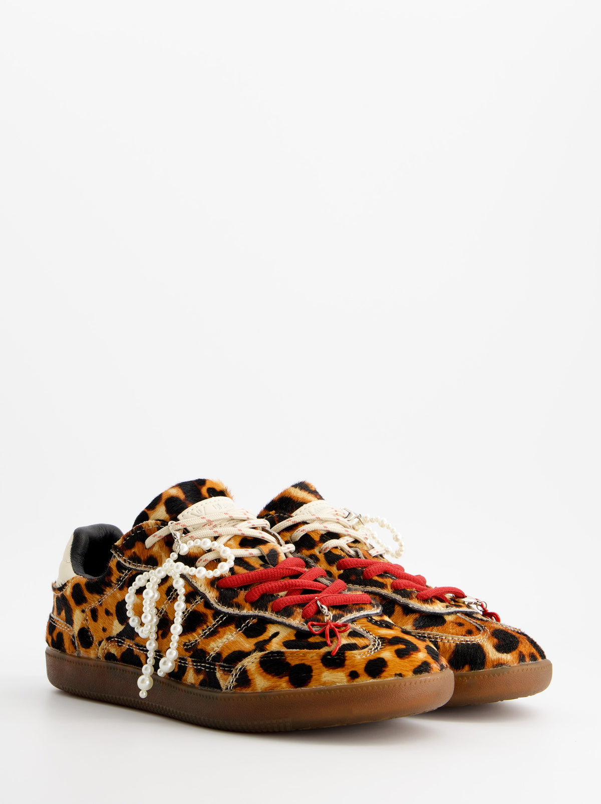 Animal print leather sneakers - ULK Glasgow