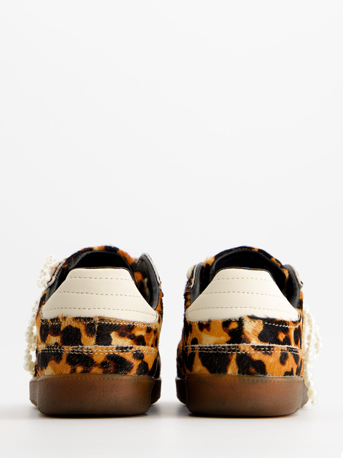 Animal print leather sneakers - ULK Glasgow